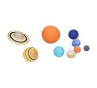 Fdit Solar System Planet Model, 9Pcs Planet Set for Astronomy Learning and Teaching, Educational Space Toy for Classroom and Home School Science Education