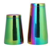 Fdit Stainless Steel Cocktail Shaker, Colorful Stylish Bar Mixing Tool with Sanded Inner Wall for, for Milk Tea Coffee Shop Bar