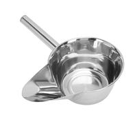 Fdit Stainless Steel French Fry Scoop, Duck Bill Design Multi Functional Food Scoop for Chips Popcorn Ice Cubes Coffee Beans, Commercial Kitchen Serving Utensil (Left Hand)