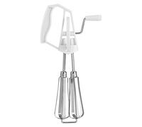 Stainless Steel Manual Whisk Egg Beater Rotary Handheld Egg Frother Mixer Cooking Tool Kitchen(White)