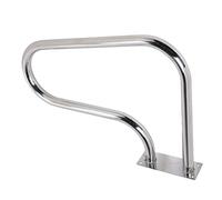 Fdit Stainless Steel Pool Handrail, 304 Stainless Steel Swimming Pool Stair Rail with Curved Handle Design and Polished Surfaces, for Private Swimming Pools Large Pools SPA