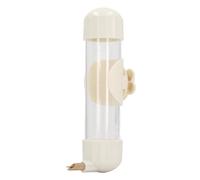 Fdit Suspended Bird Cage Water Feeder Proof Water Dispenser for Small Medium Large Parrots and Chinchillas, Appropriate Capacity, Striking Pin Design, Anti Tipping Material Acrylic ABS (White)