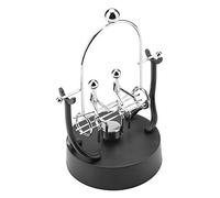 Fdit Swinging Perpetual Motion Model for Desk Art, Modern Style Craft Ornament, Fun Present for Friends and Family, Battery Operated (D301)