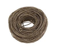 Fdit Thick Beeswax Hemp Wick Organic 61 m Spool Smokeless Candle Wick for Candle Making DIY