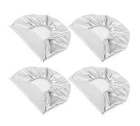 Fdit Tire Cover with the Test of Dirt That Is Easy to Clean for Truck Trailer, Set of 27-29 Inch Silver Blankets 4