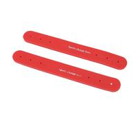 Fdit TPE Spur Straps with 6 Adjustable Eyelets for Horse Riding Boots (Red)
