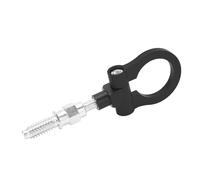 Fdit Trailer Ring Eye Tow Hook, M16 Threaded Aluminum Alloy (Black)