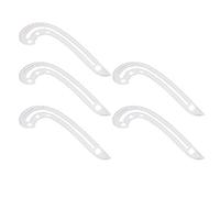 Fdit Transparent Pattern Drafting Ruler Set, 5pcs Fashion Design | Grading and Curve Combo, Clear Scale Markings, Plastic Construction, Tailoring and Sewing Layouts, Household or Studio Use