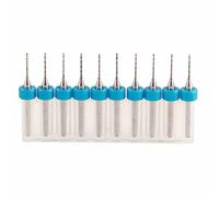 Fdit Tungsten Steel Mini Drill Bits, 10 Pcs Set High Hardness Wear Resistant Micro Bits for Watch Repair, Woodworking, Carving and Precision Cutting, Clean Finish and Efficient Work