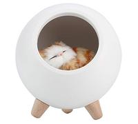 Fdit USB Rechargeable Night Light Cat House Lamp Cute Kitty Little pet House Atmosphere Cat Light Room Decor for Women Teen Girls(1#)