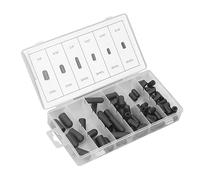 Fdit Vacuum Hat Plug Assortment Kit, Leakproof Rubber Caps for Automotive HVAC Systems, 80PCS High Temperature Tolerant Assorted Sizes with Storage Box