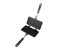 Fdit Waffle Pan, Non Stick Double Sided Maker with Long Handle