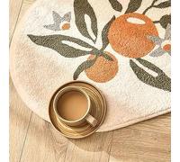 Fdit Water Absorbent Mat with Soft Polyester Flower Pattern (Gardenia