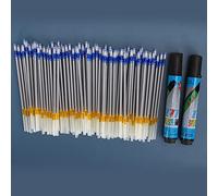 Fdit Water Erasable Pen, 2Pcs Leather Craft Marking Tool with 100Pcs Refill, for Handwriting on Leather Mesh Bag Accessories