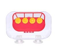 Fdit Window Birds Feeder with Strong Suction Cups, Clear Transparent Refillable Container for Bird Water Drinking and Close Up Bird Watching Viewing