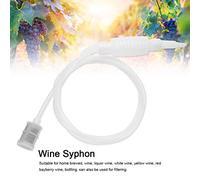 Fdit Wine Syphon, Plastic Brewing Filter Tube for Enzyme Extraction Bottling, with Fast Easy Grasp for Home Brewed Wine Liquor White Yellow Red Bayberry