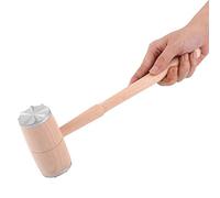 Fdit Wood Meat Tenderizer Hammer Steak Mallet Pounder with Aluminum Heads for Tenderizing Chicken Pork Beef Home Kitchen Use