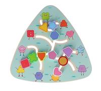 Fdit Wooden Board Game for Children, Improves Logical Thinking and Physical Strength, Interactive Toy That Strengthens the Bond Between and Children. (Shape moving game)