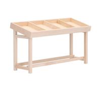 Fdit Wooden Dollhouse Miniature Display Stand with Vivid Details, Fun Game for Children's Creativity, Durable Birch Material, 1/12 Scale Baby House (Fruit and vegetable rack-3)