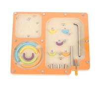 Fdit Wooden Educational Pinball Maze Game for Kids, Handheld Interactive Toy for Family Fun and Learning, Crafted From Maple Wood