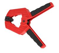 Fdit Woodworking Clamp, Strong Spring Clamp with 65 Manganese Spring and Ergonomic Rubber Handle, for Fast Fixing Small Workpieces DIY Carpenter Tool (Two-Color 4-inch Opening 50mm Clamping Force