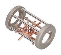 Fdit Zinc Alloy Spiked Ball Puzzle, Portable, Safe to Use, Metal Unlocking Toy, Fun Game Goal for Home and Office