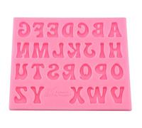 Fditt Letters Shape Silicone Cake for Home Oven Funding Chocolate Moulds Decorating Tool(Gray)