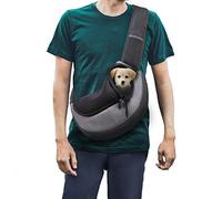 FDJASGY Pet Sling Carrier for Small Dogs Cats,Breathable Mesh Travelling Hand Free Puppy Backpack with Pouch and Adjustable Strap Carrier