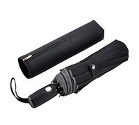 FDJASGY Windproof Travel Folding Compact Umbrella Auto Open Close 10 Rib | Automatic Sun Rain Umbrella Rainproof Reflective Stripe Zipper Pouch Durable Light Portable for Women Men Fits Backpack Cars