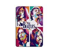FDKLK Legendary Rock Band The Beatles Poster Tin Sign Vintage Metal Pub Club Cafe Bar Home Wall Art Decoration Poster Retro 8x12inch(20x30cm)