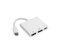 FDL 0.15M USB-C TO DISPLAYPORT ADAPTOR + POWER & DATA (M-F)
