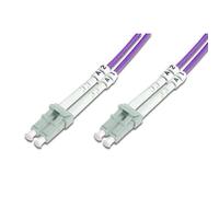 FDL 0.5M OM4 50/125 LC-LC DLX 2.8mm FIBRE OPTIC CABLE - PURPLE
