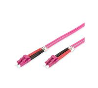 FDL 0.5M OM4 50/125 LC-LC DLX 2.8mm FIBRE OPTIC CABLE - VIOLET