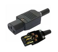 FDL 10 AMP C13 IEC 320 REWIREABLE SOCKET CONNECTOR - WIRE INSERT