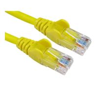 FDL 15M CAT.6A 10Gb S-FTP LZSH PATCH CABLE - YELLOW (WING BOOTS)