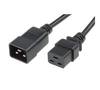 FDL 1M IEC C20 PLUG TO IEC C19 SOCKET POWER EXTENSION CABLE