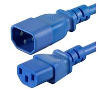 FDL 1M IEC MAINS EXT. CABLE - IEC C13 SKT. TO C14 PLUG - BLUE