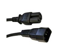 FDL 1M IEC MAINS EXT. CABLE - IEC C14 PLUG TO C15 (HOT) SOCKET