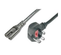 FDL 1M UK MAINS CABLE - 13A UK PLUG TO C7 FIGURE 8 SOCKET