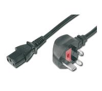 FDL 1M UK MAINS CABLE - UK PLUG TO IEC C13 SOCKET - 1.0mm / 10A