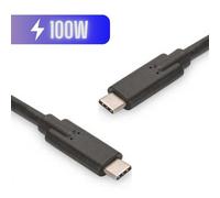 FDL 1M USB-C to USB-C - 100W PD CHARGING CABLE (P-P) - BLACK