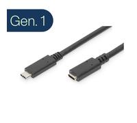 FDL 1M USB TYPE C MALE TO FEMALE EXTENSION CABLE - GEN.1
