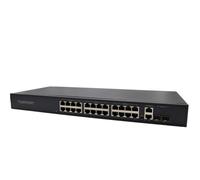 FDL 24 PORT POE+ 2 RJ45 & 2 SFP GIGABIT R/M SWITCH - 360W