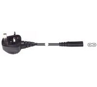 FDL 2M 13A UK PLUG TO C7 'FIG 8' CABLE **BS Approved, 13A Rated, 5A Fuse, Fully moulded construction, Colour: Black** 2208-020