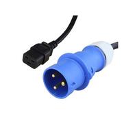 FDL 2M 32 AMP COMMANDO PLUG TO IEC C19 SOCKET POWER CABLE