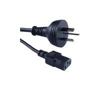FDL 2M AUSTRALIAN MAINS CABLE - AUSTRALIAN PLUG - C13 IEC SOCKET