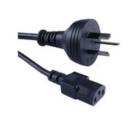 FDL 2M AUSTRALIAN MAINS CABLE - AUSTRALIAN PLUG - C13 IEC SOCKET