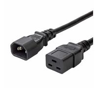 FDL 2M IEC C14 PLUG TO IEC C19 SOCKET POWER EXTENSION CABLE