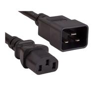FDL 2M IEC C20 PLUG TO IEC C13 SOCKET MAINS EXTENSION CABLE