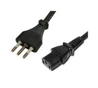 FDL 2M ITALIAN MAINS CABLE - ITALIAN MAINS PLUG - C13 IEC SOCKET